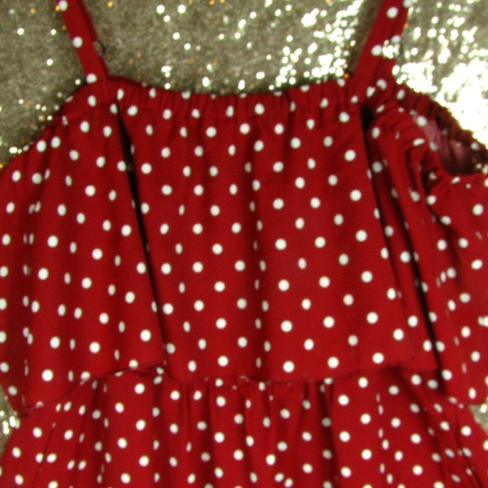 NWT BloomChic Red and White Polkadot Dress - Picture 7 of 11